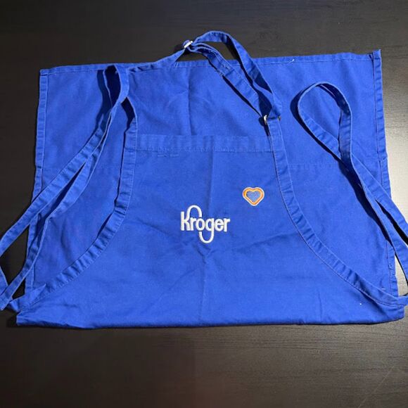 Kroger Blue Apron UGC One Size Fits All Employee Work Wear - Picture 1 of 3